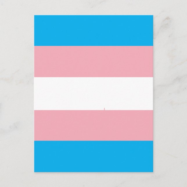 Transgender Pride Flag Postkarte (Vorderseite)