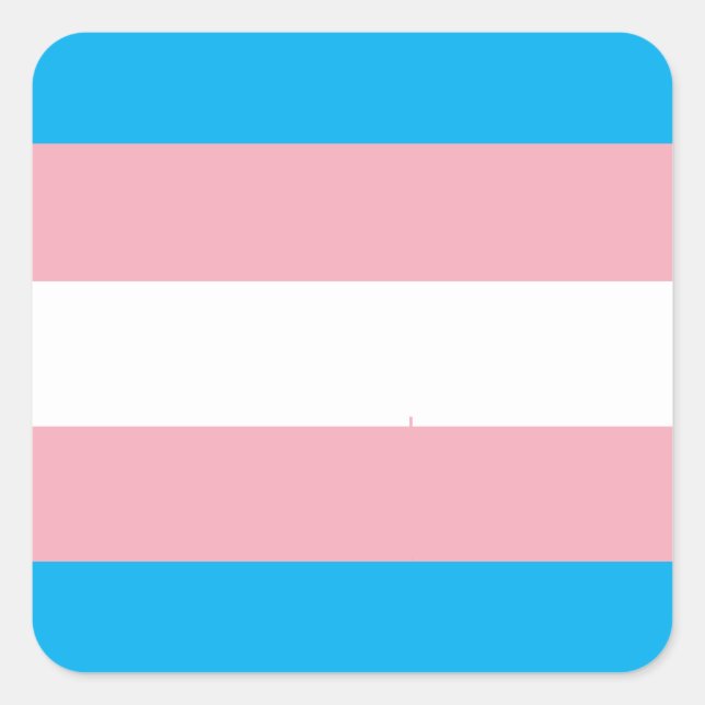 Transgender Pride Flag Quadratischer Aufkleber (Vorderseite)