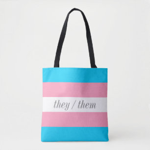 Transgender Pride Flag Stripe Bevorzugte Pronomen