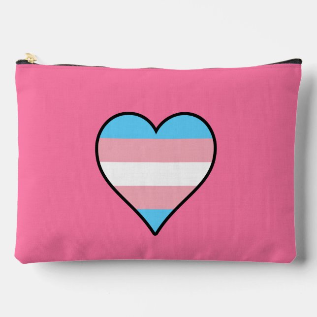 Transgender pride hearts zubehörtasche (Vorderseite)