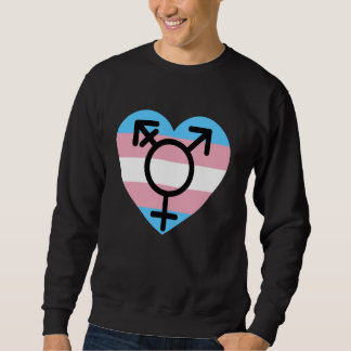 Transgender Pride LGBTQIA+ Liebe und Unterstützung Sweatshirt