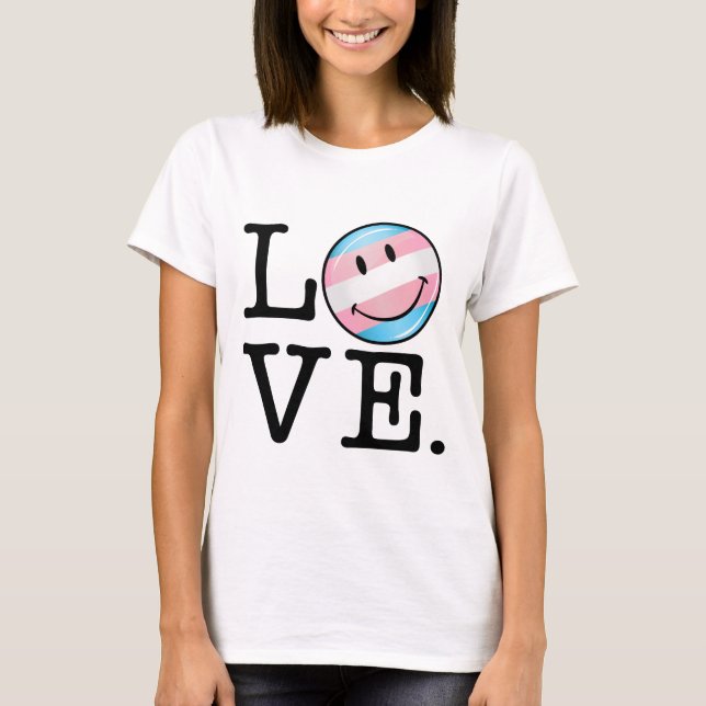 Transgender-Pride-Liebe T-Shirt (Vorderseite)