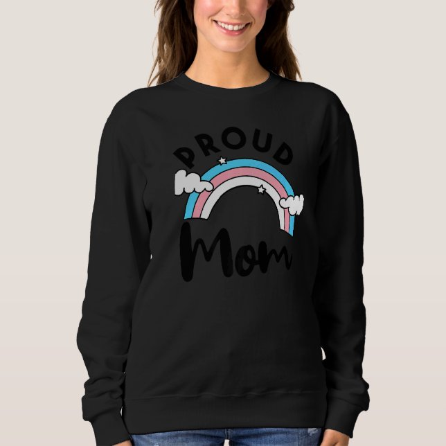 Transgender Pride Mama Rainbow Trans Fla Sweatshirt (Vorderseite)