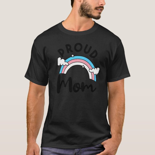 Transgender Pride Mama Rainbow Trans Fla T-Shirt (Vorderseite)