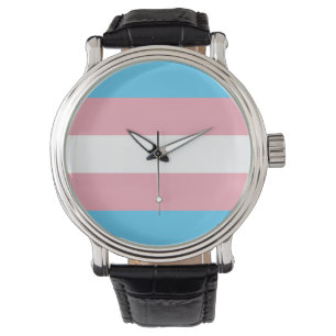 Transgender-Pride-Markierung Armbanduhr