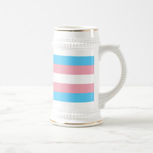Transgender-Pride-Markierung Bierglas