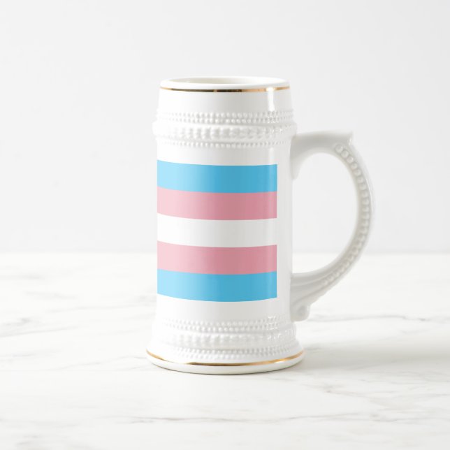 Transgender-Pride-Markierung Bierglas (Rechts)