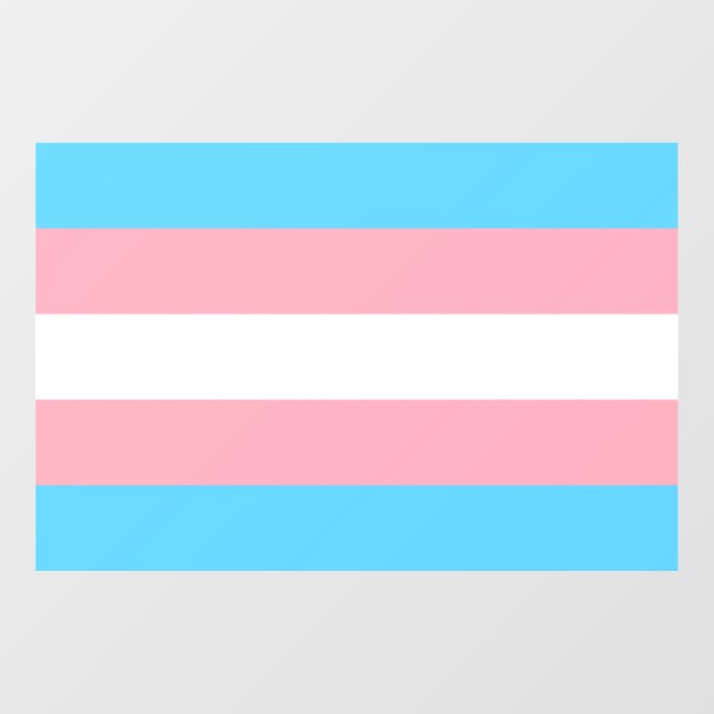 Transgender-Pride-Markierung Fensteraufkleber (Blatt)