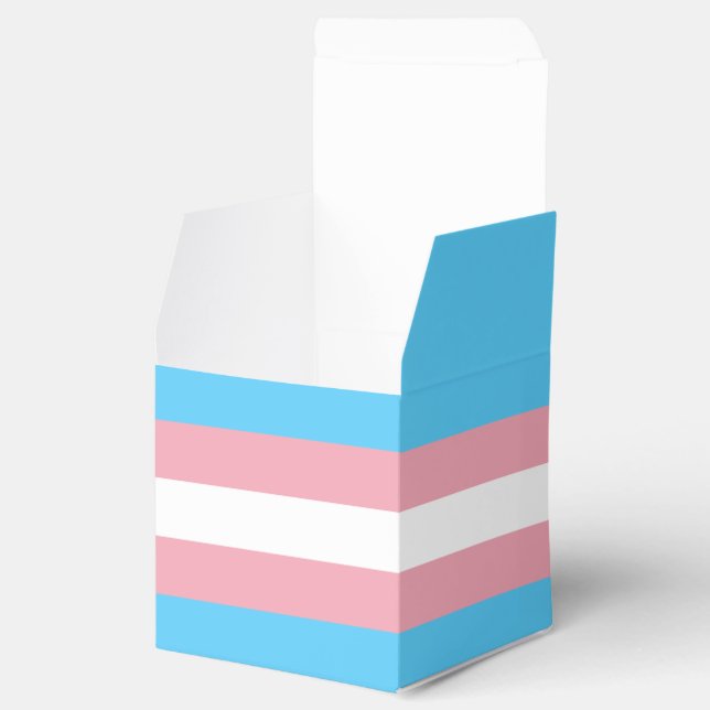 Transgender-Pride-Markierung Geschenkschachtel (Geöffnet)