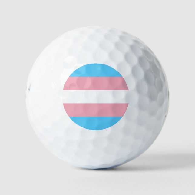 Transgender-Pride-Markierung Golfball (Vorderseite)