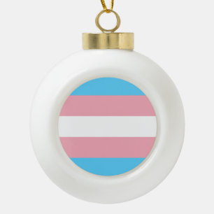 Transgender-Pride-Markierung Keramik Kugel-Ornament