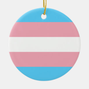 Transgender-Pride-Markierung Keramik Ornament