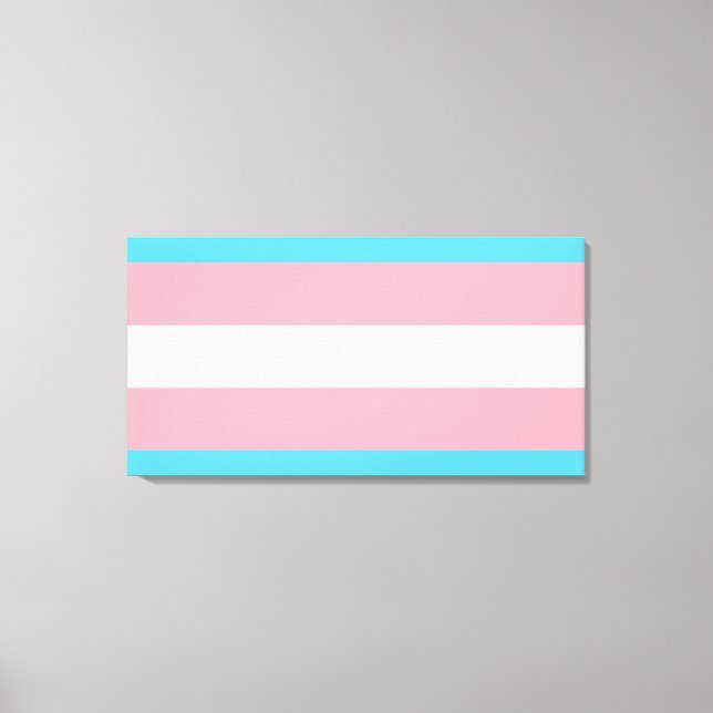 Transgender-Pride-Markierung Leinwanddruck (Vorderseite)