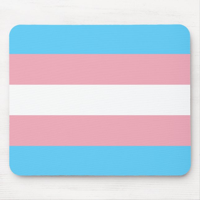 Transgender-Pride-Markierung Mousepad (Vorne)