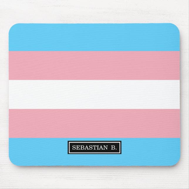 Transgender-Pride-Markierung Mousepad (Vorne)