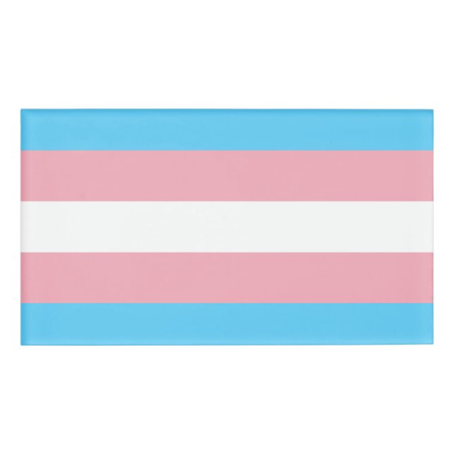 Transgender-Pride-Markierung Namenschild (Vorderseite)