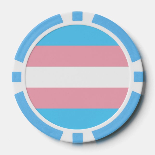 Transgender-Pride-Markierung Pokerchips (Vorderseite)