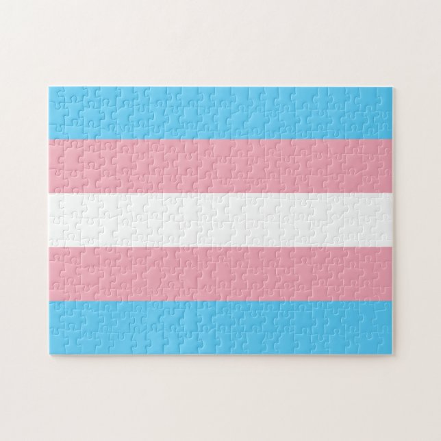 Transgender-Pride-Markierung Puzzle (Horizontal)