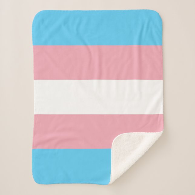 Transgender-Pride-Markierung Sherpadecke (Vorderseite)