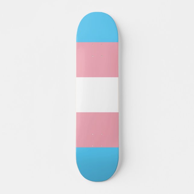 Transgender-Pride-Markierung Skateboard (Vorne)