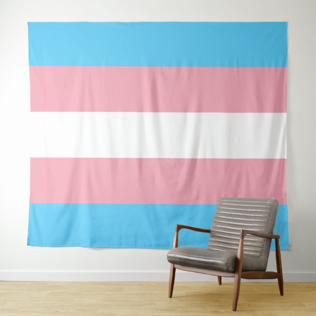 Transgender-Pride-Markierung Wandteppich (Beispiel (Horizontal))