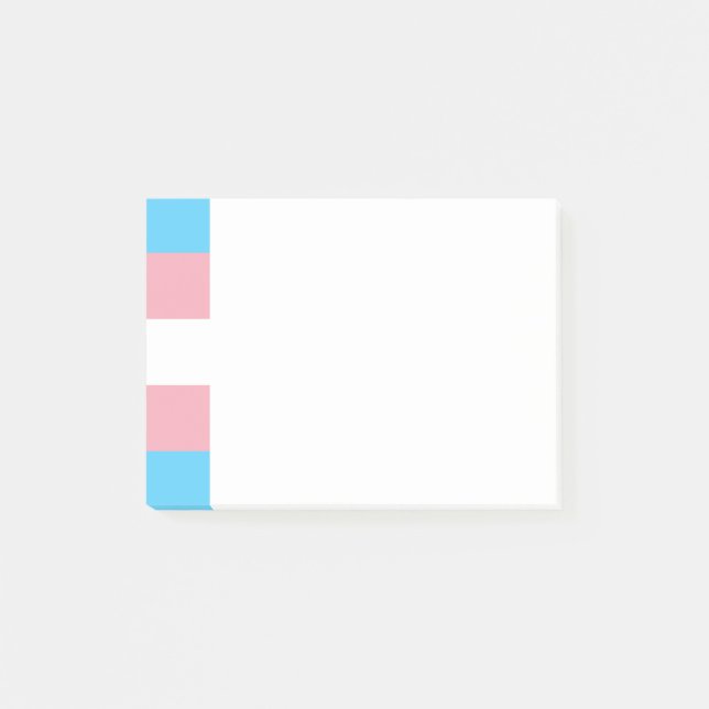 Transgender-Pride-Post-it-Hinweise Post-it Klebezettel (Vorderseite)