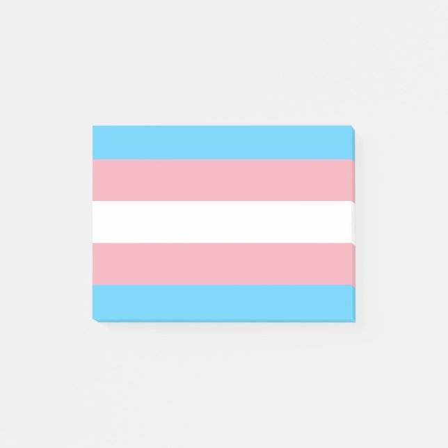 Transgender Pride Post-it Klebezettel (Vorderseite)