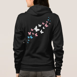 Transgender-Pride-Schmetterlingsweg Hoodie