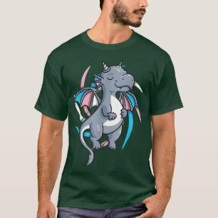 Transgender Pride Stuff Trans Dragon Video Game Ga T-Shirt