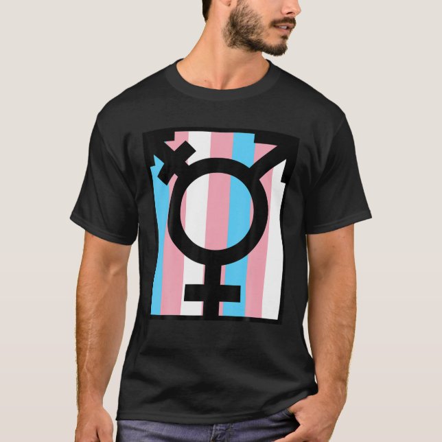 Transgender Pride " Symbol und Markierung " Beklei T-Shirt (Vorderseite)