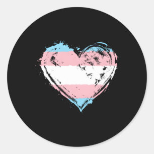Transgender Pride The Flag Trans Awareness Runder Aufkleber