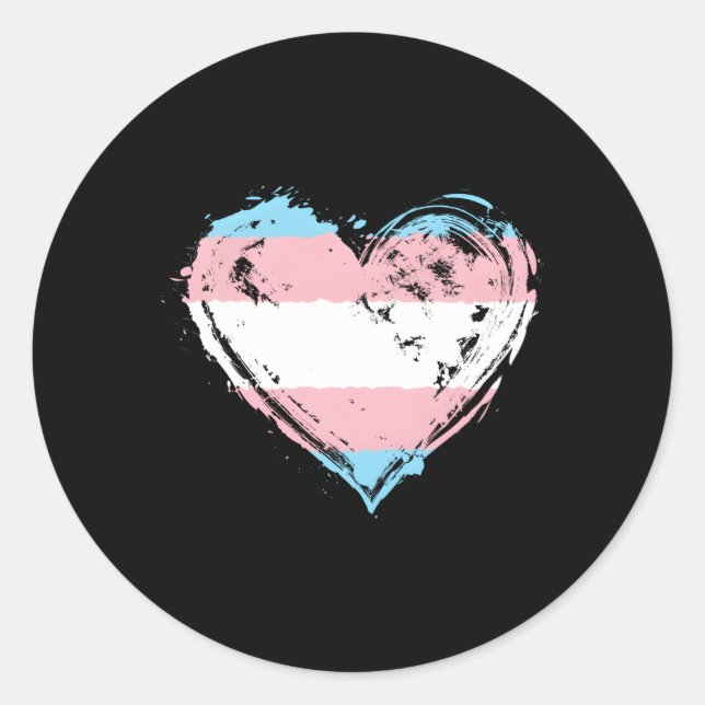 Transgender Pride The Flag Trans Awareness Runder Aufkleber (Vorderseite)