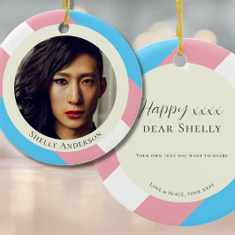 Transgender Pride Transition Geschenk T-Day Orname Keramik Ornament