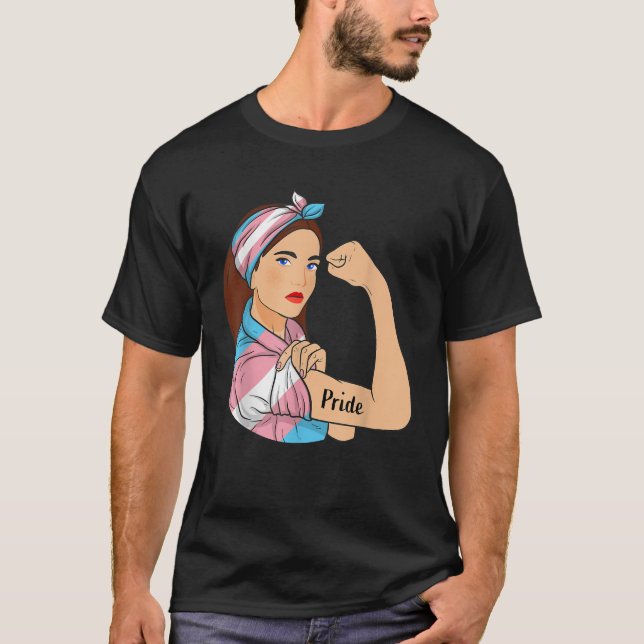 Transgender Pride unbrechbare LGBT Trans Flag Trai T-Shirt (Vorderseite)