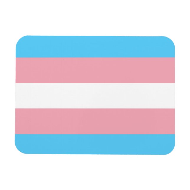 Transgender Prilag - LGBT-Regenbogen Magnet (Horizontal)