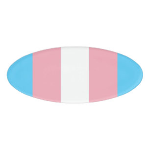 Transgender Prilag - LGBT-Regenbogen Namenschild