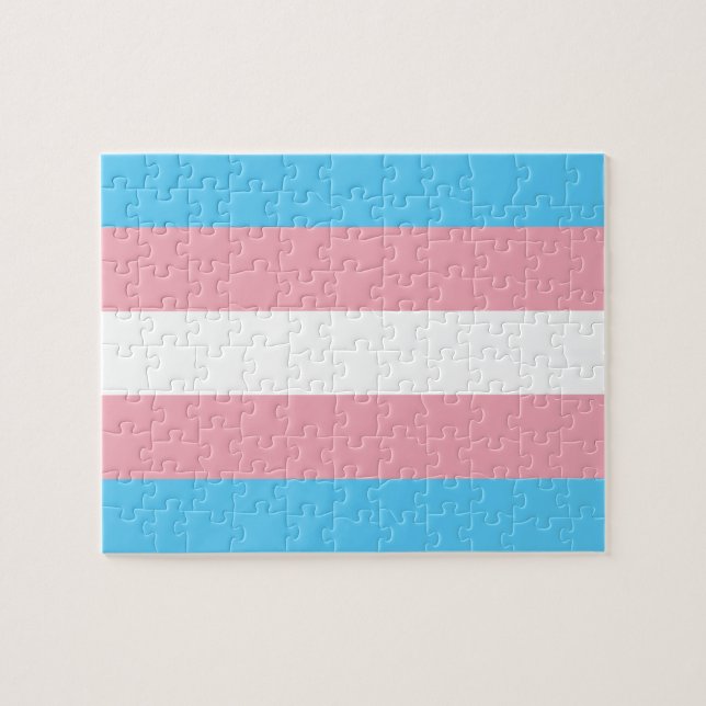 Transgender Prilag - LGBT-Regenbogen Puzzle (Horizontal)