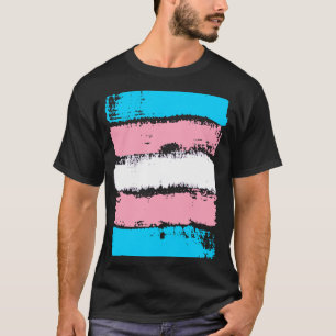 Transgender-Prix-Farben LGBTQ+-Farbstreifen T-Shirt