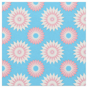 Transgender Prix nahtlose blaue Blumenmuster Stoff