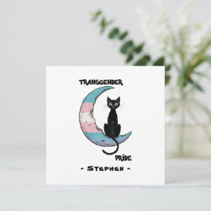 Transgender Prix - Schwarze Katze auf dem Trans Fl