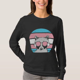 Transgender Raccoon Tragen Brillen LGBTQ Pride Fl T-Shirt