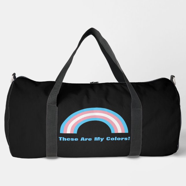 Transgender rainbow pride  duffle bag (Vorderseite)