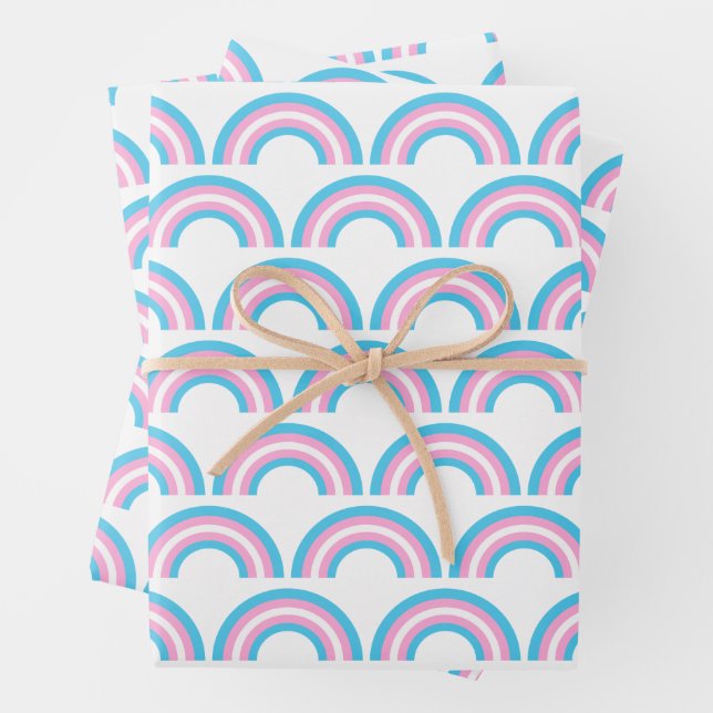Transgender Rainbow Prilag-Muster Geschenkpapier Set (Beispiel)