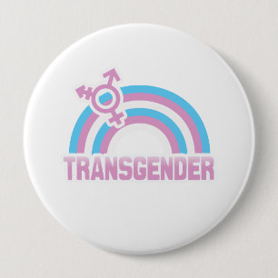 TRANSGENDER-REGENBOGEN-FLAGGE BUTTON