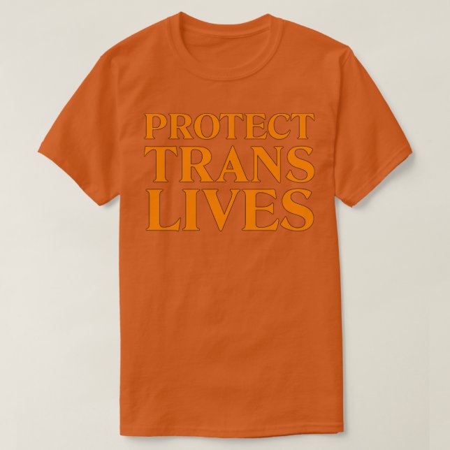 Transgender schützen1 T-Shirt (Design vorne)
