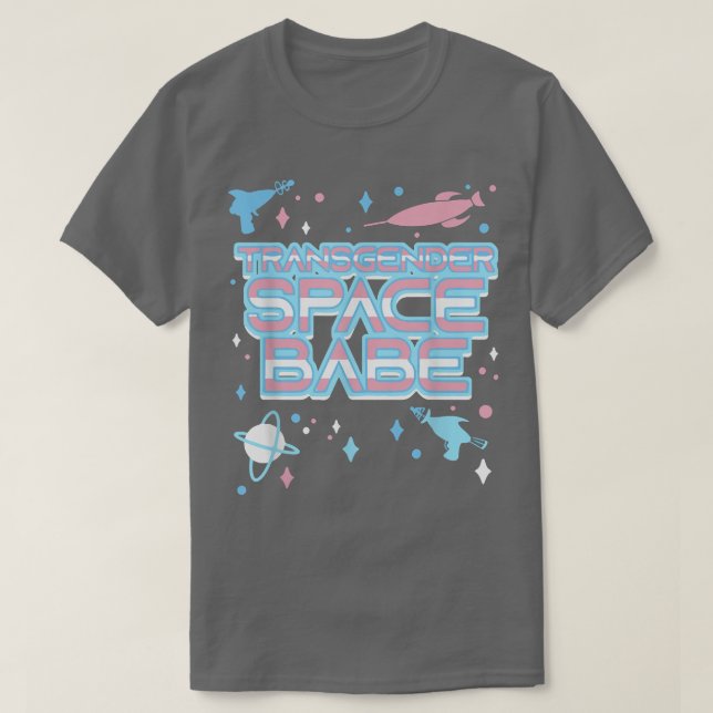 Transgender Space Babe Trans Pride LGBT Pride Mont T-Shirt (Design vorne)
