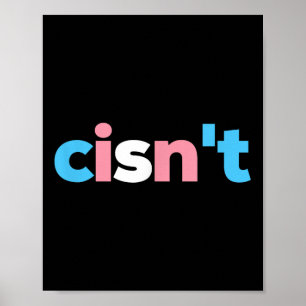 Transgender Stolz Cisnt - Lgbtq Trans Flagge - Lus Poster