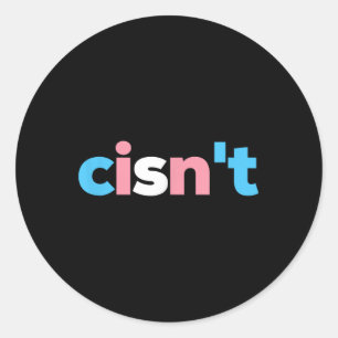 Transgender Stolz Cisnt - Lgbtq Trans Flagge - Lus Runder Aufkleber