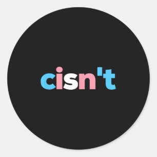Transgender Stolz Cisnt - Lgbtq Trans Flagge - Lus Runder Aufkleber
