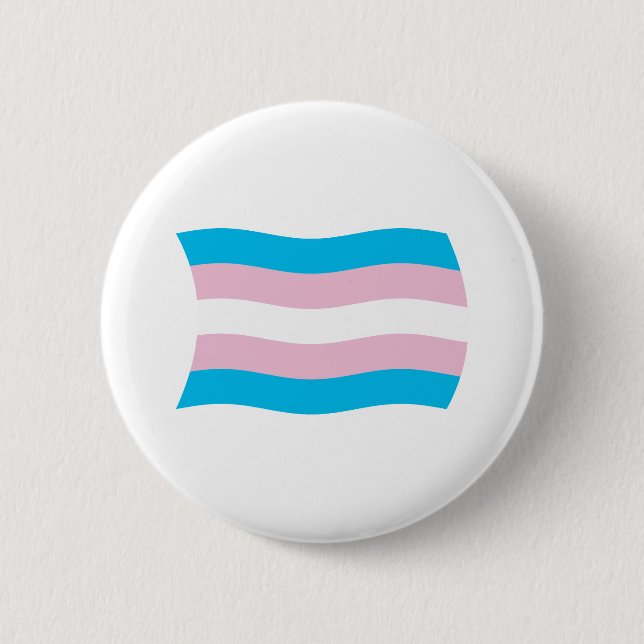 Transgender-Stolz-Flagge-Button Button (Vorderseite)